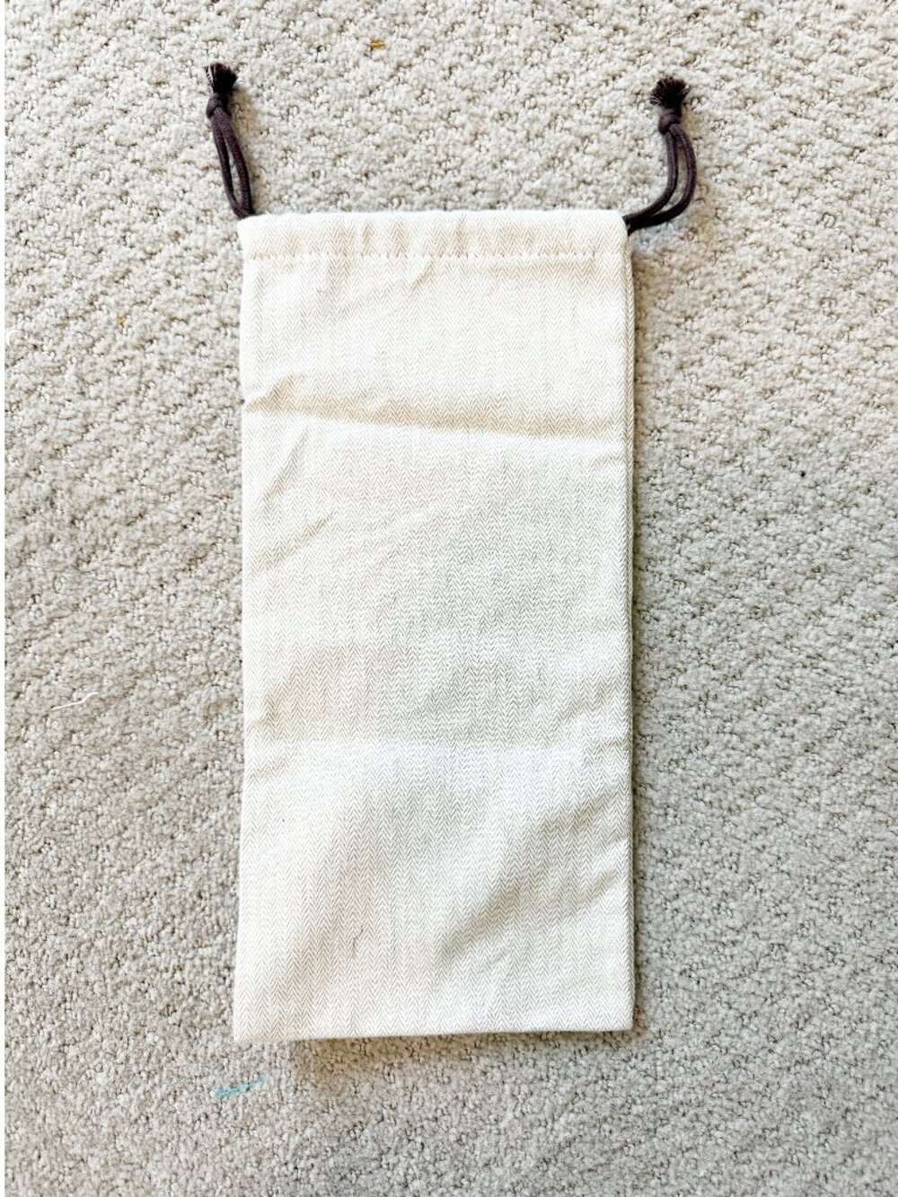 Hermes Sunglass Soft Drawstring Dust Bag Case 7.5 x 5 - Picture 2 of 3